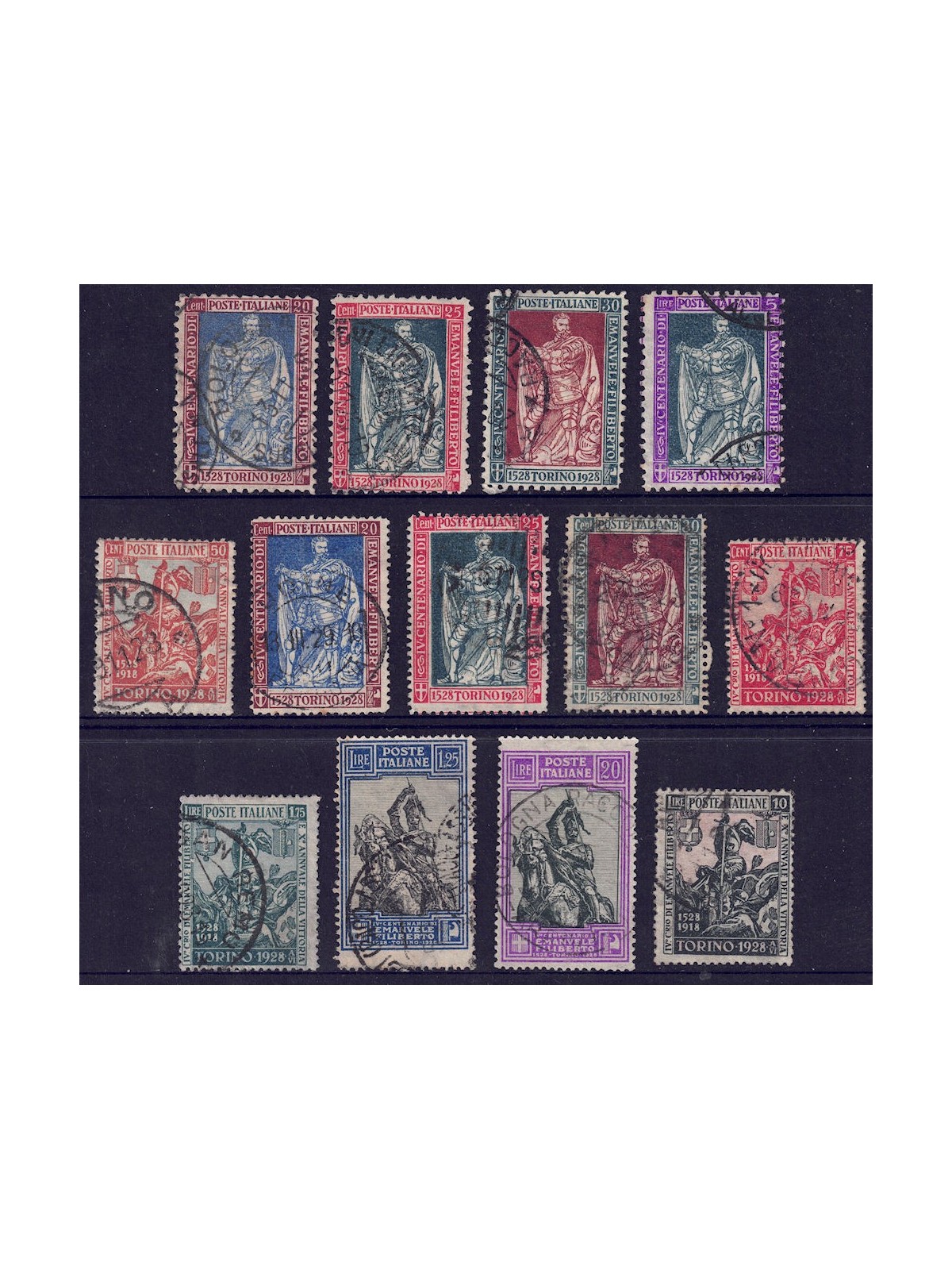 ITALIA REGNO 1928 Emanuele Filiberto 13v us