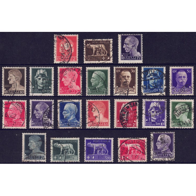 ITALIA REGNO 1929-42 Serie Imperiale 22v us
