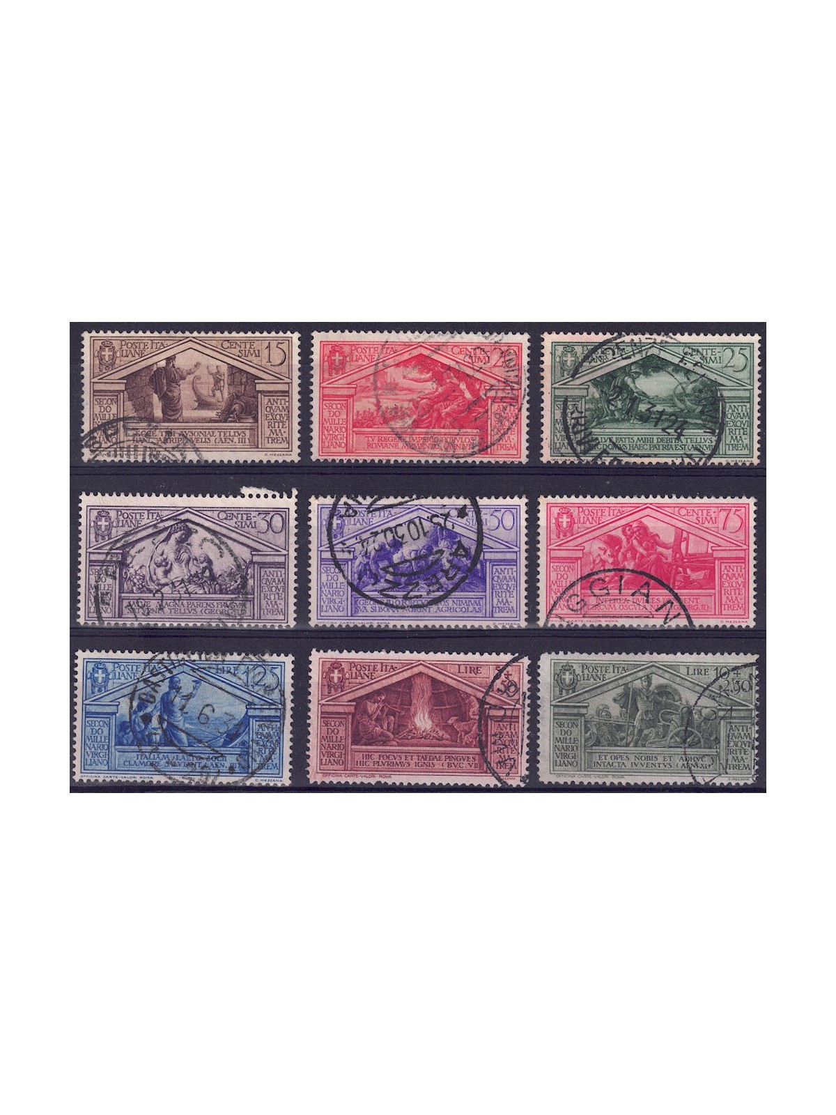 ITALIA REGNO 1930 Bimillenario Virgilio 9v us