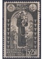 ITALIA REGNO 1931 S. Antonio £5 verde oliva us (perfin B.C.I.)