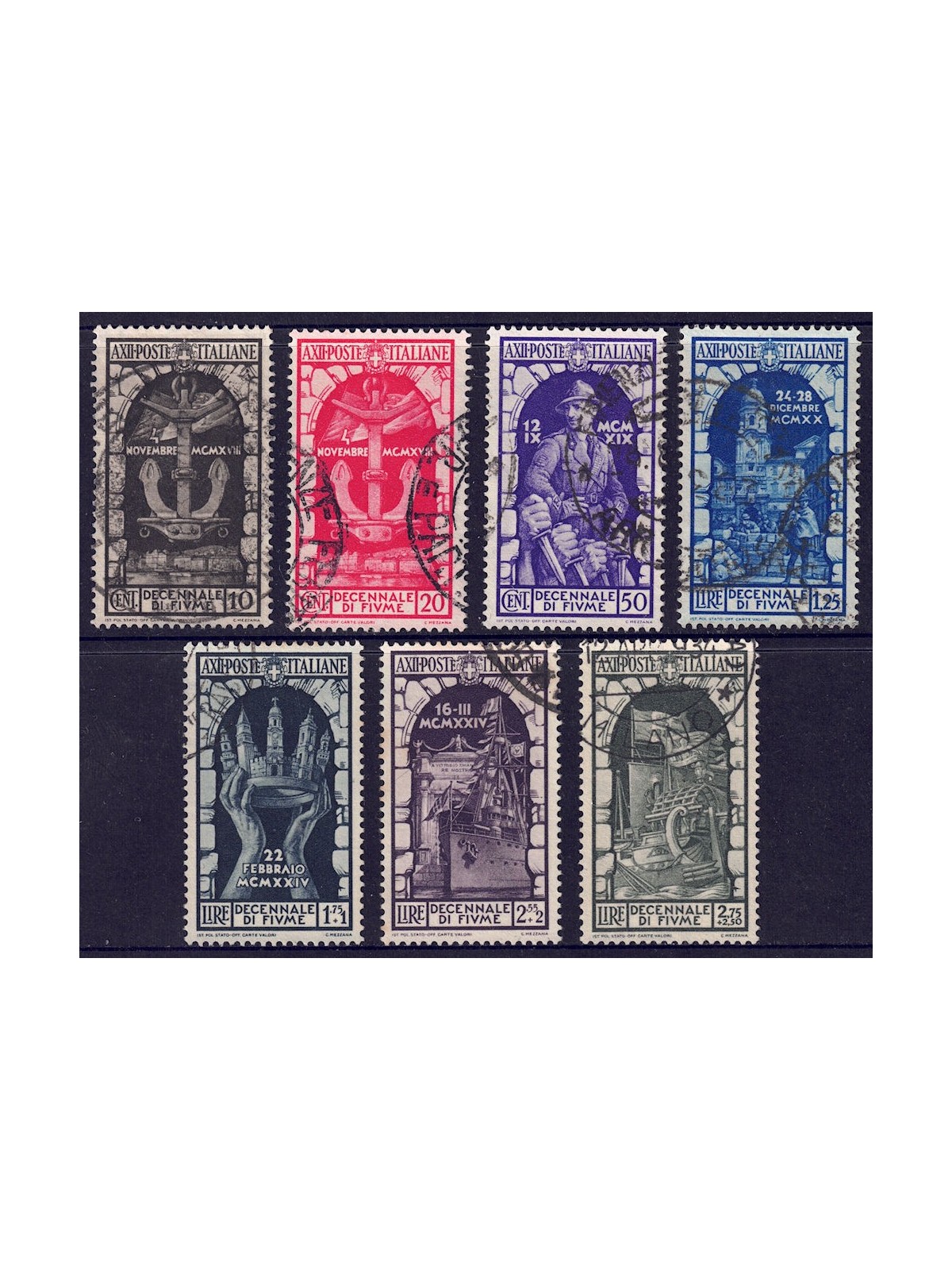 ITALY KINGDOM 1934 Annexation of Fiume 7v us