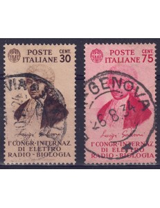 ITALIA REGNO 1934 Congresso di elettro-radiobiologia 2v us