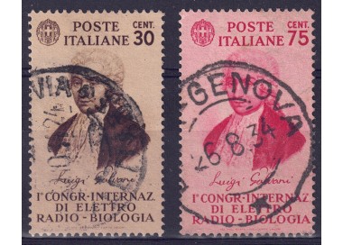 ITALY KINGDOM 1934 Congress of Electro-Radiobiology 2v us