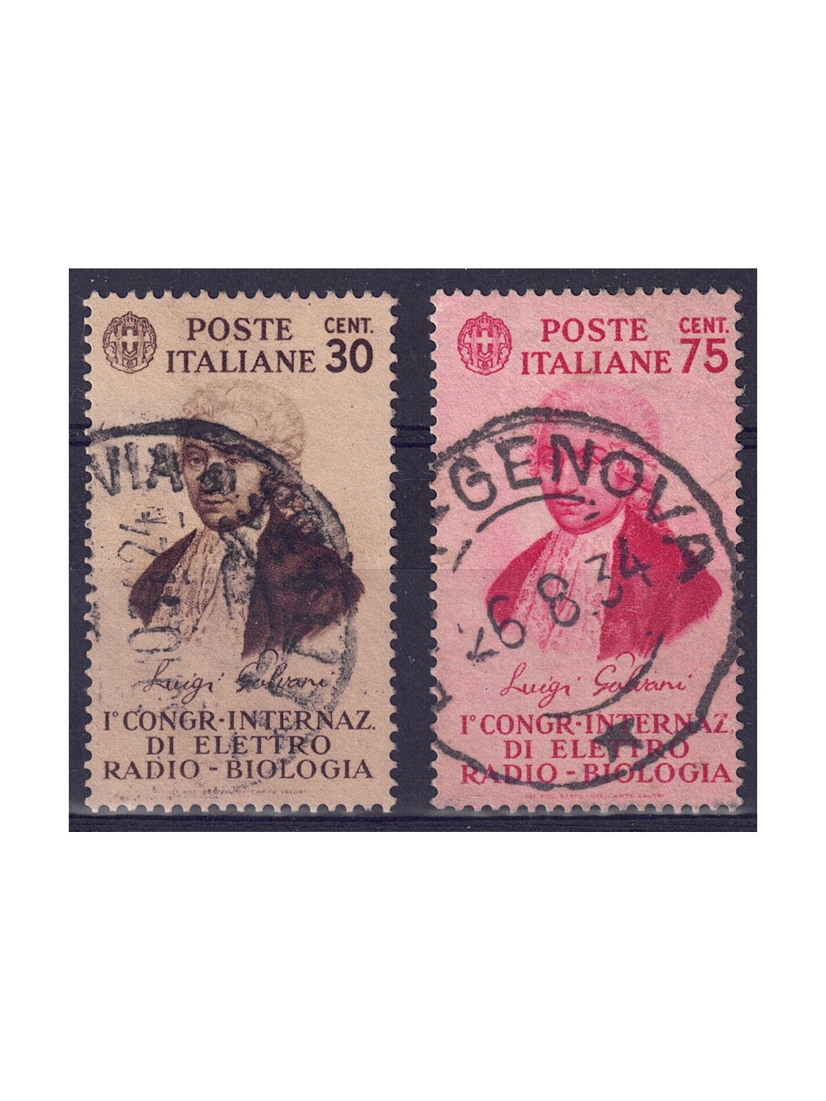 ITALY KINGDOM 1934 Congress of Electro-Radiobiology 2v us