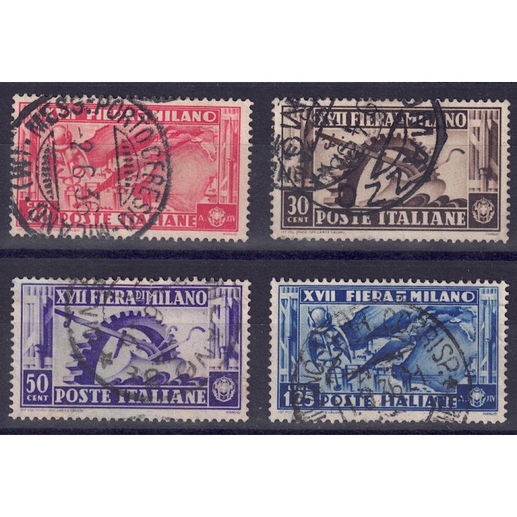 ITALIA REGNO 1936 Fiera di Milano 4v us
