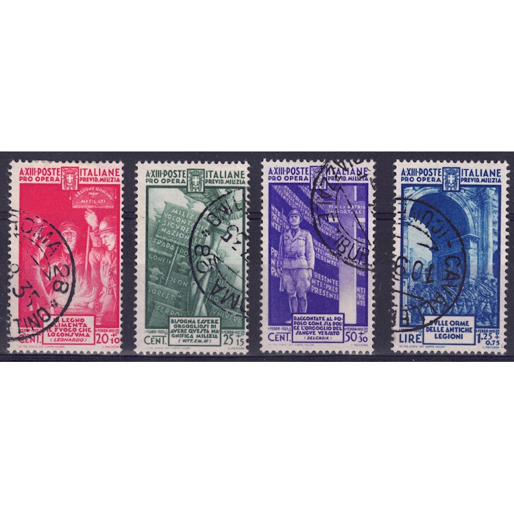 ITALY KINGDOM 1935 Militia IV 4v us