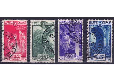ITALIA REGNO 1935 Milizia IV 4v us