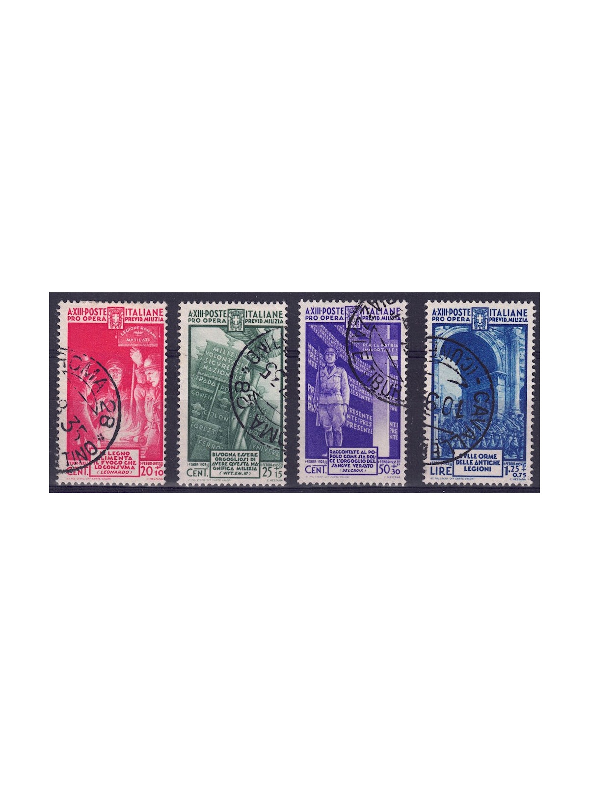 ITALY KINGDOM 1935 Militia IV 4v us