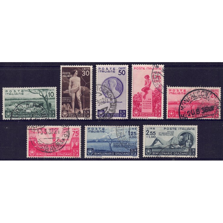 ITALIA REGNO 1936 Bimillenario Orazio 8v us