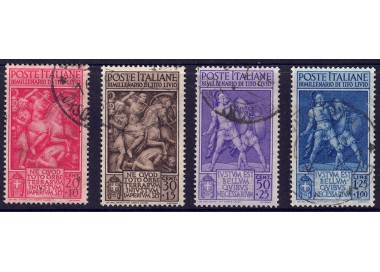 ITALIA REGNO 1941 Bimillenario Tito Livio 4v us