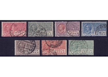 ITALIA REGNO 1926-28 Posta aerea tipo Leoni 7v us