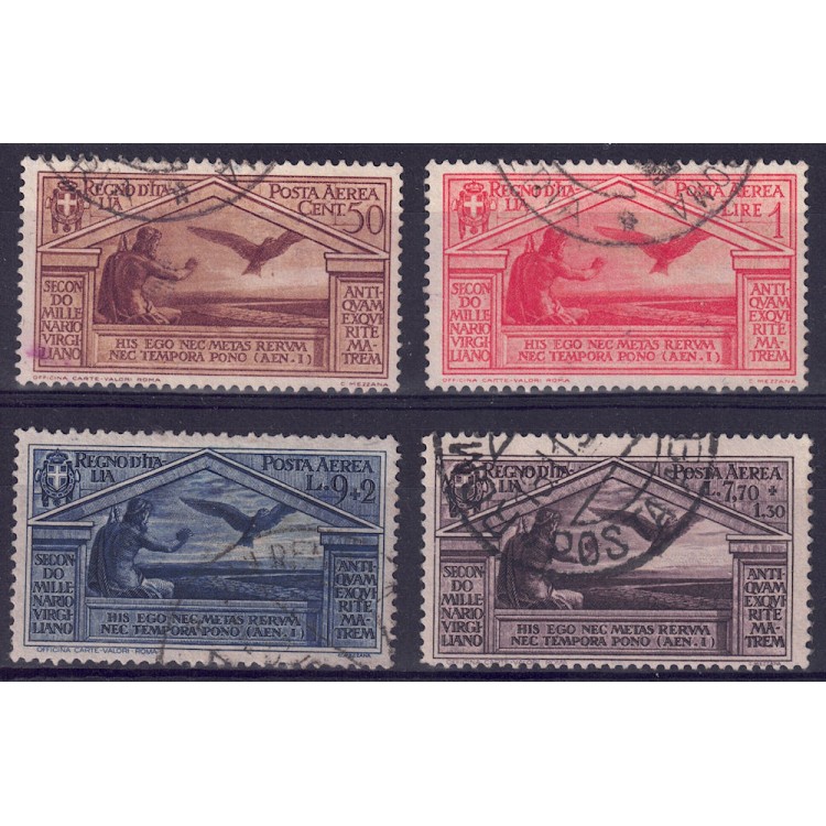 ITALIA REGNO 1930 Bimillenario Virgilio (posta aerea) 4v us