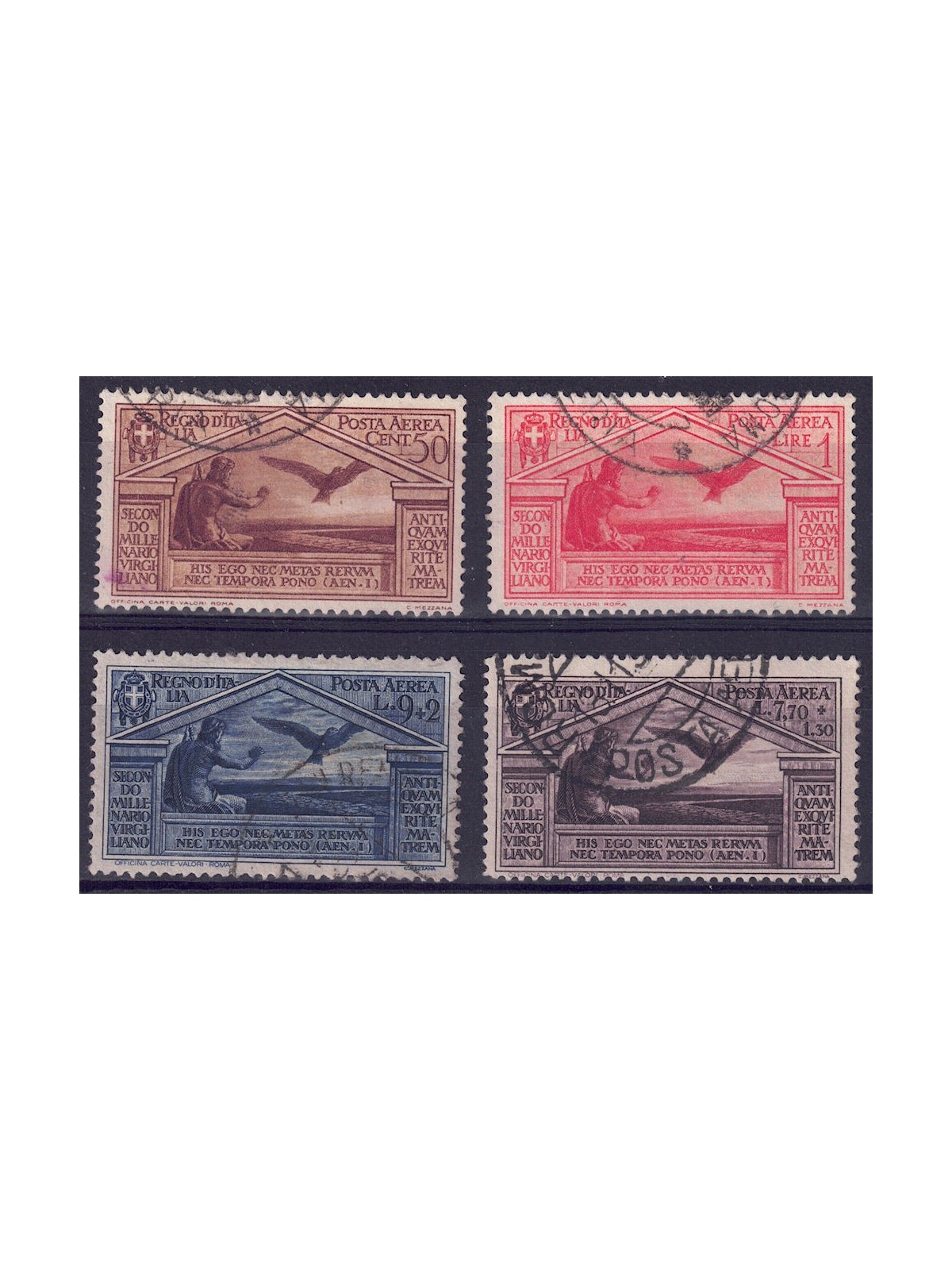 ITALY KINGDOM 1930 Bimillenary Virgil (airmail) 4v us