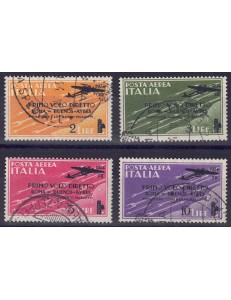 ITALIA REGNO 1934 Posta aerea Roma-Buenos Aires 4v us