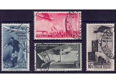ITALY KINGDOM 1934 Football Championship (airmail) 4v us