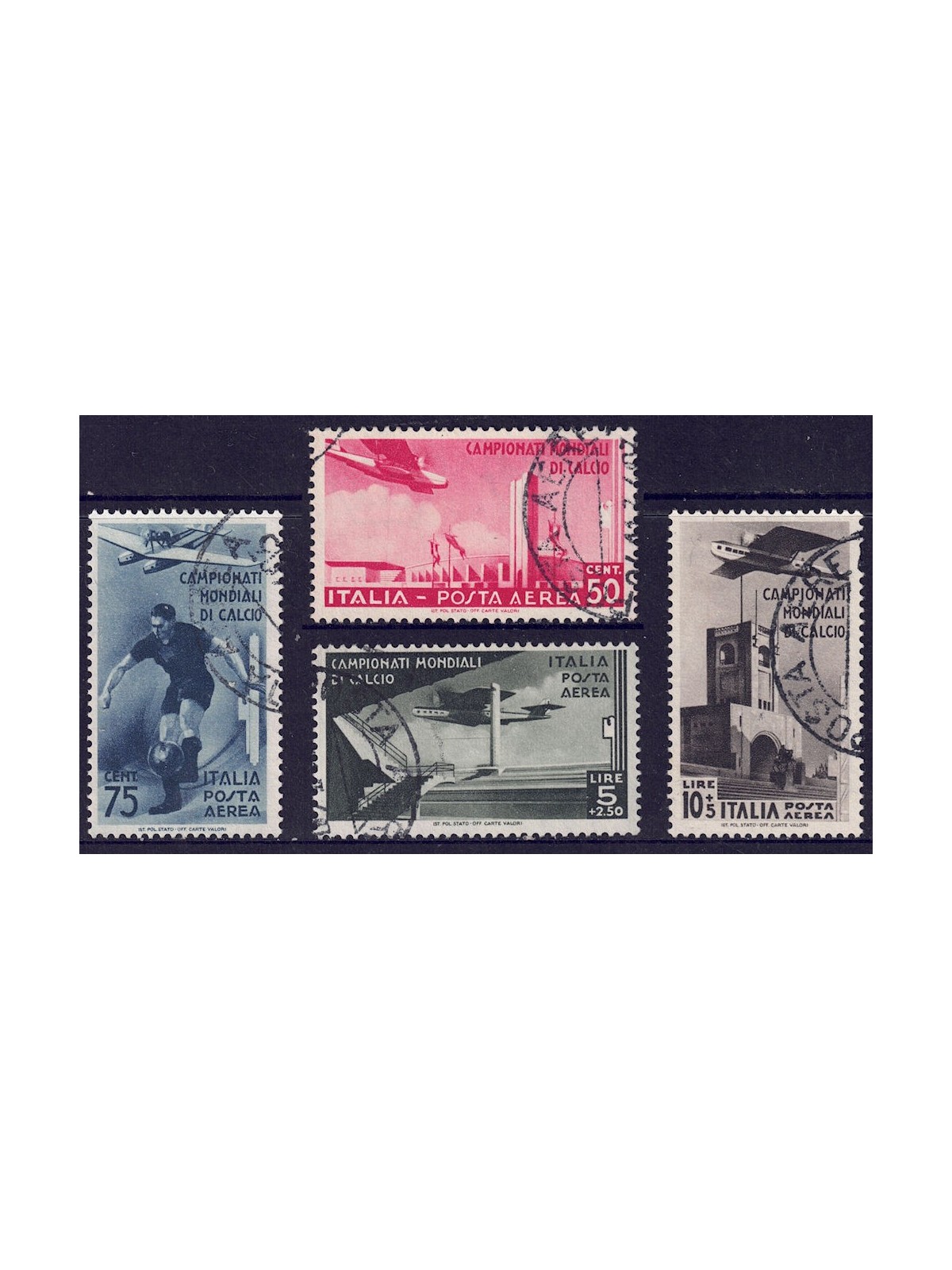 ITALIA REGNO 1934 Campionato di calcio (posta aerea) 4v us