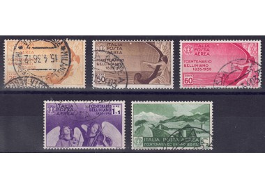 ITALY KINGDOM 1935 Centenary Bellini (airmail) 5v us