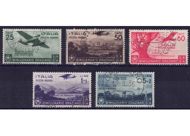 ITALY KINGDOM 1936 Bimillennium Horace (airmail) 5v us