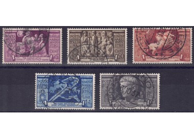 ITALY KINGDOM 1937 Bimillenary of Augustus (airmail) 5v us