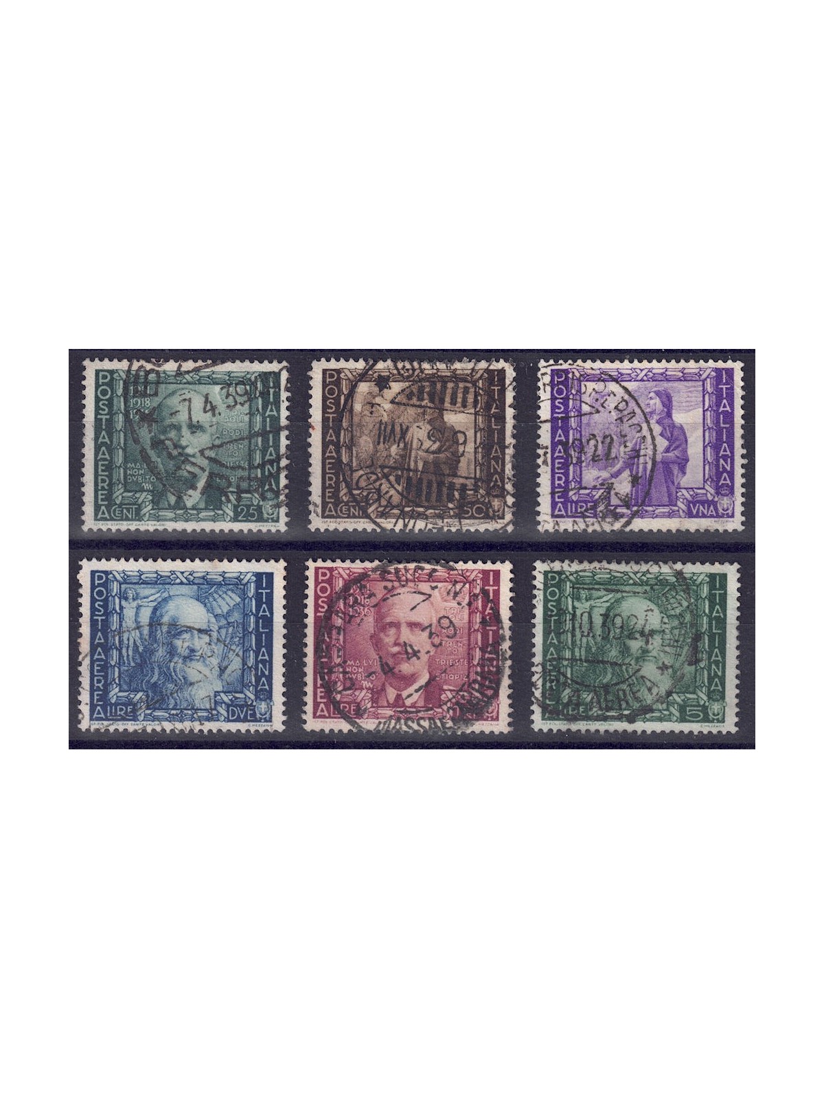 ITALY KINGDOM 1938 Proclamation of the Empire (airmail) 6v us