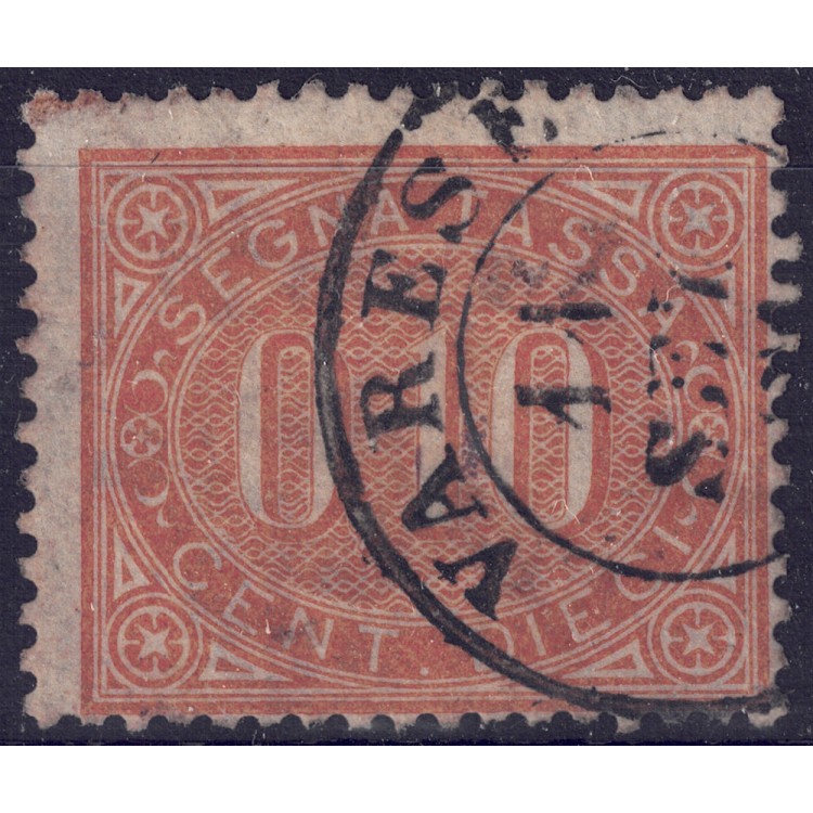 ITALIA REGNO 1869 Segnatasse 10c bruno arancio us