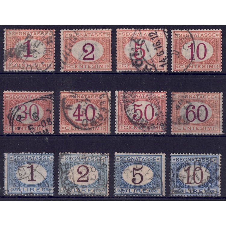 ITALIA REGNO 1870 Segnatasse 12v us