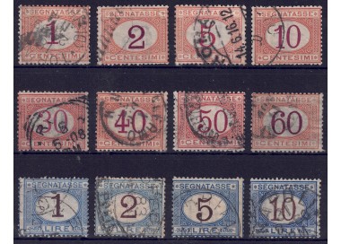 ITALY KINGDOM 1870 Postage Due 12v us