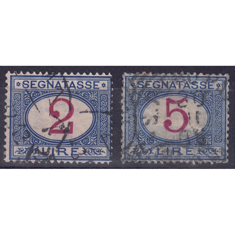 ITALY KINGDOM 1903 Postage Due (2£+5£) 2v us