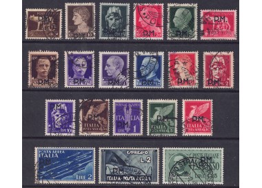 ITALY KINGDOM 1943 Military Post 20v US
