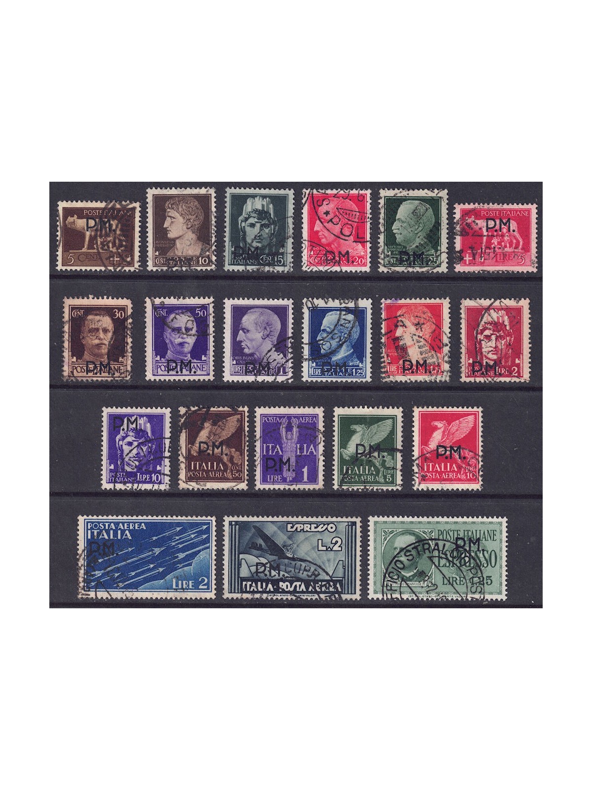 ITALY KINGDOM 1943 Military Post 20v US