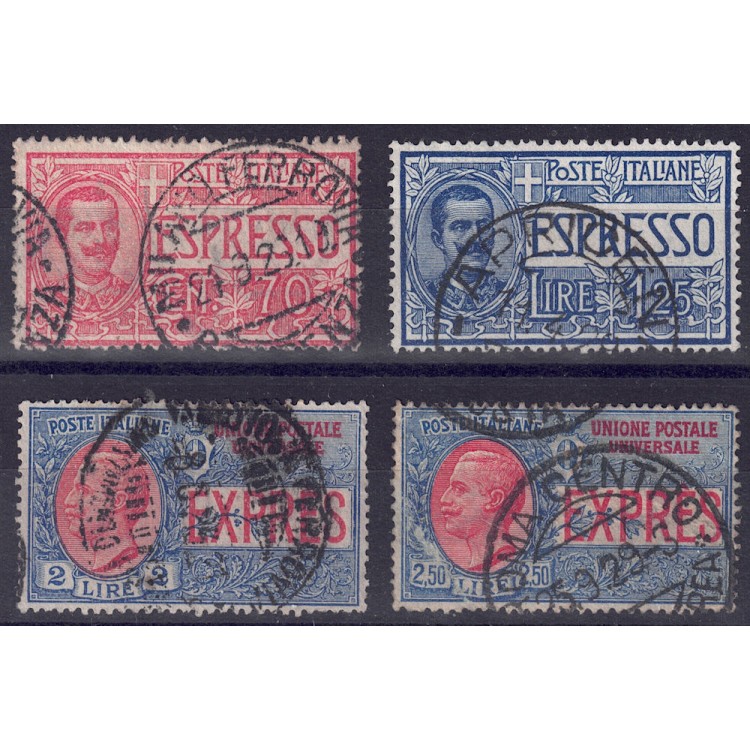 ITALIA REGNO 1925-26 Espressi 4v us