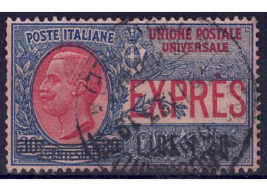 ITALIA REGNO 1921 Espresso soprastampato us