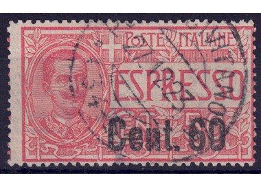 ITALY KINGDOM 1922 Espresso 60c on 50c red us