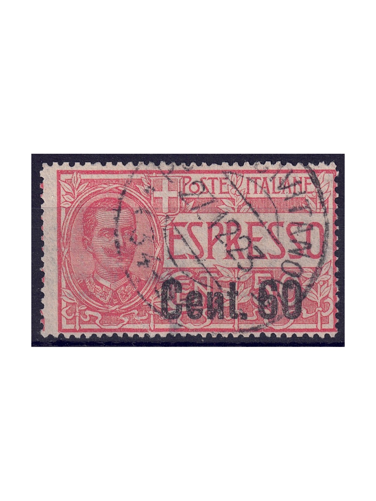 ITALIA REGNO 1922 Espresso 60c su 50c rosso us
