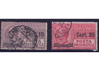 ITALY KINGDOM 1927 Pneumatic Post 2v us