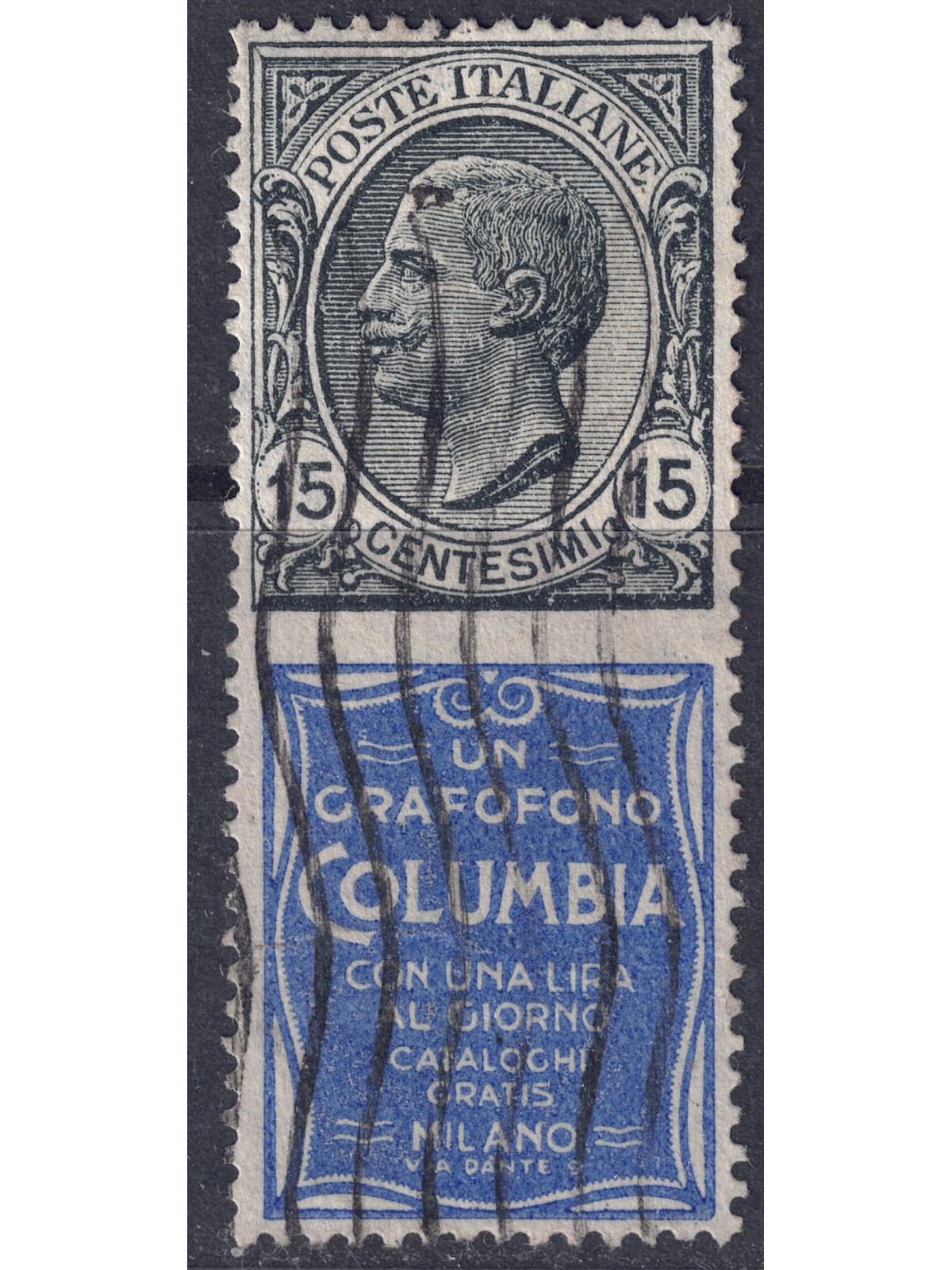 ITALY KINGDOM 1924-25 Advertising 15c (Columbia) us