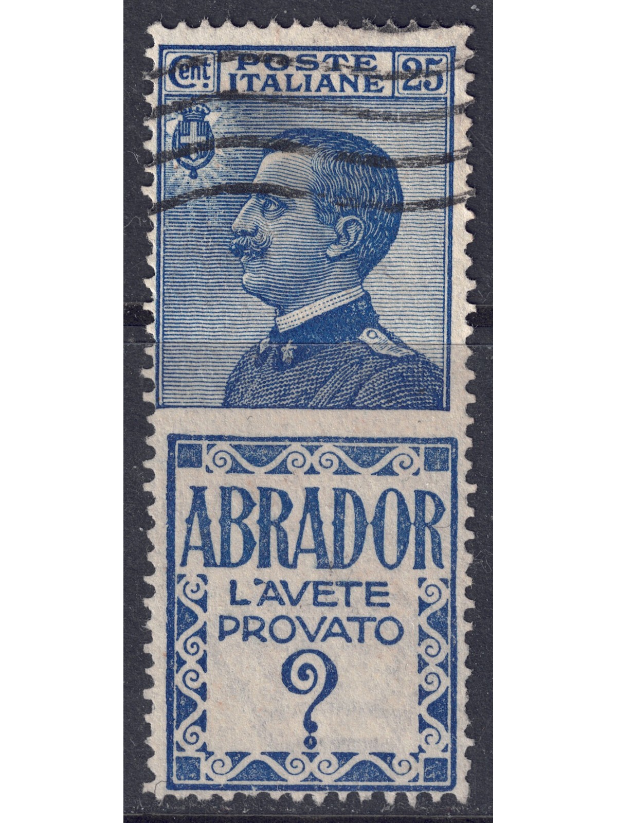 ITALIA REGNO 1924-25 Pubblicitari 25c (Abrador) us