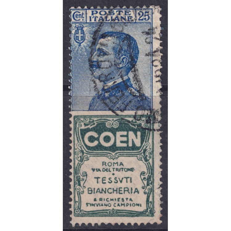 ITALIA REGNO 1924-25 Pubblicitari 25c (Coen) us