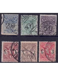 ITALY KINGDOM 1924 Postage Due Money Order 6v us