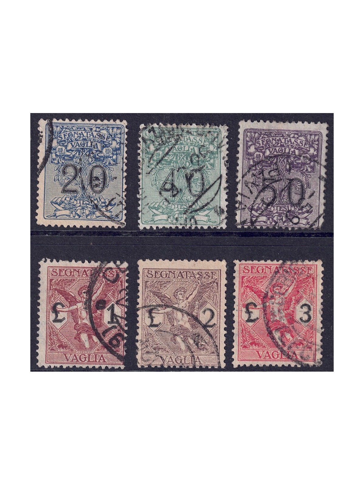 ITALIA REGNO 1924 Segnatasse Vaglia 6v us
