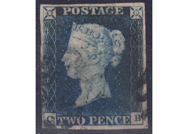 GREAT BRITAIN 1840 Effigy of Queen Victoria (2p blue) us ©