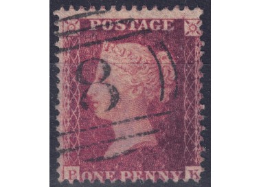 GRAN BRETAGNA 1855 Regina Vittoria (1p bruno rosso) dent. 14 us