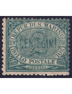 SAN MARINO 1877-90 2c green MH*