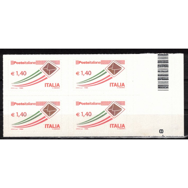 ITALY 2009 Ordinary €1.40 (in block of four) MNH**
