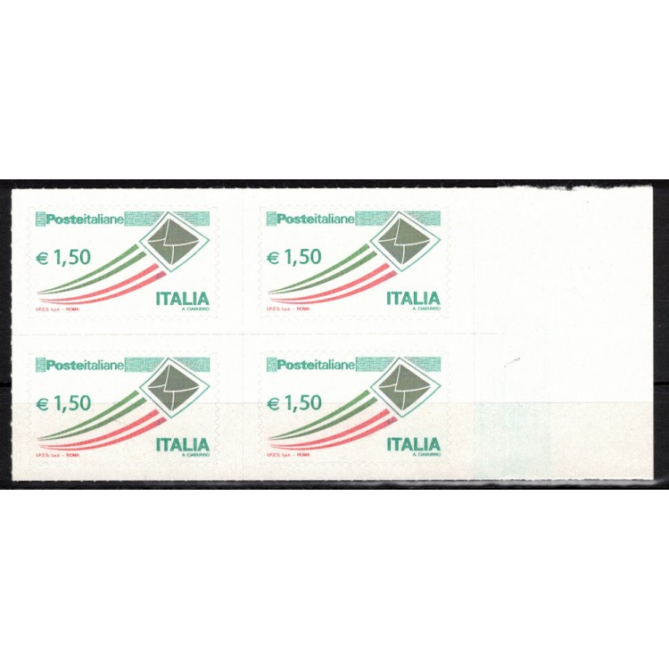 ITALY 2009 Ordinary €1.50 (in block of four) MNH**