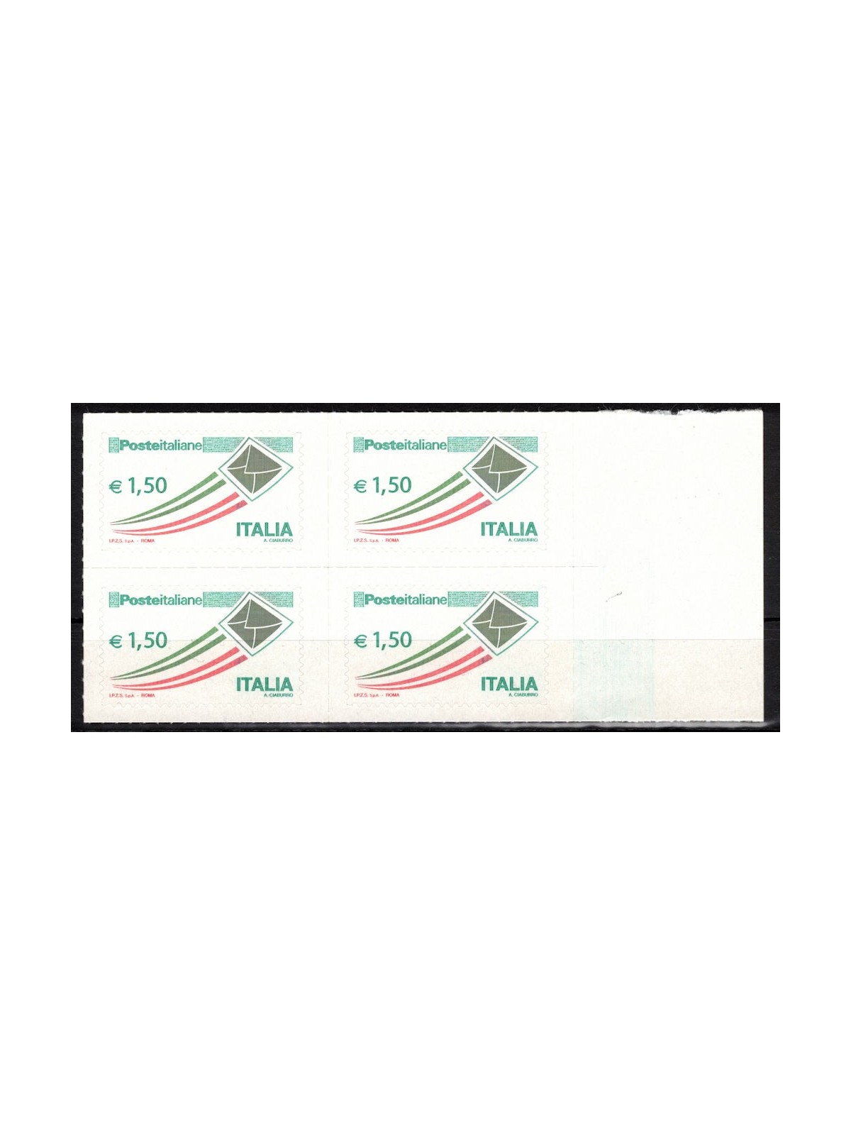 ITALY 2009 Ordinary €1.50 (in block of four) MNH**