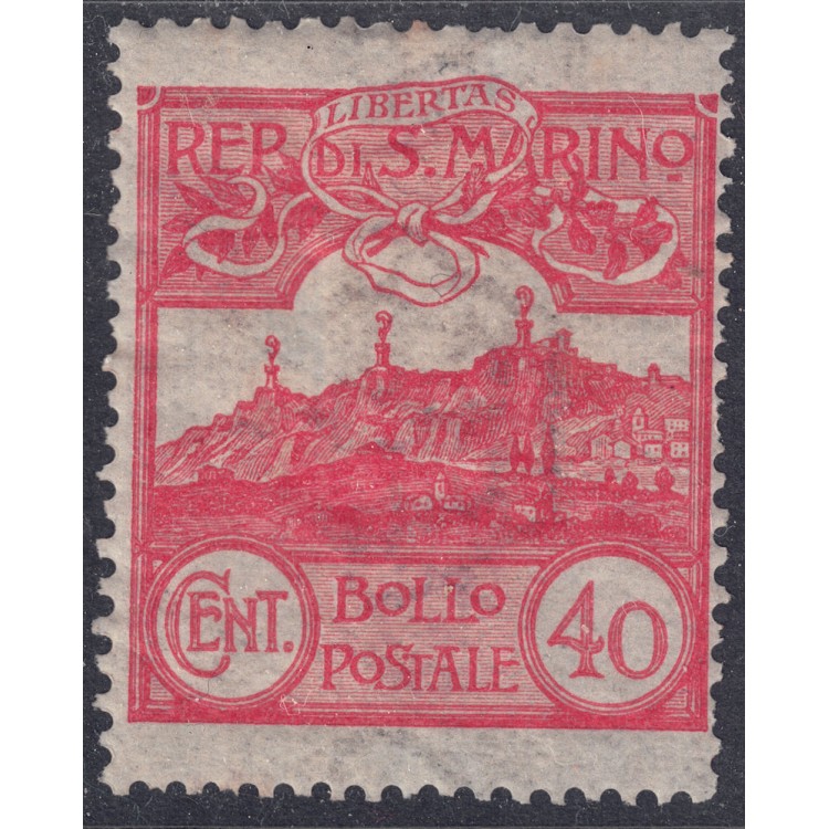 SAN MARINO 1903 40c vermilion MH*