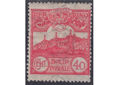 SAN MARINO 1903 40c vermilion MH*