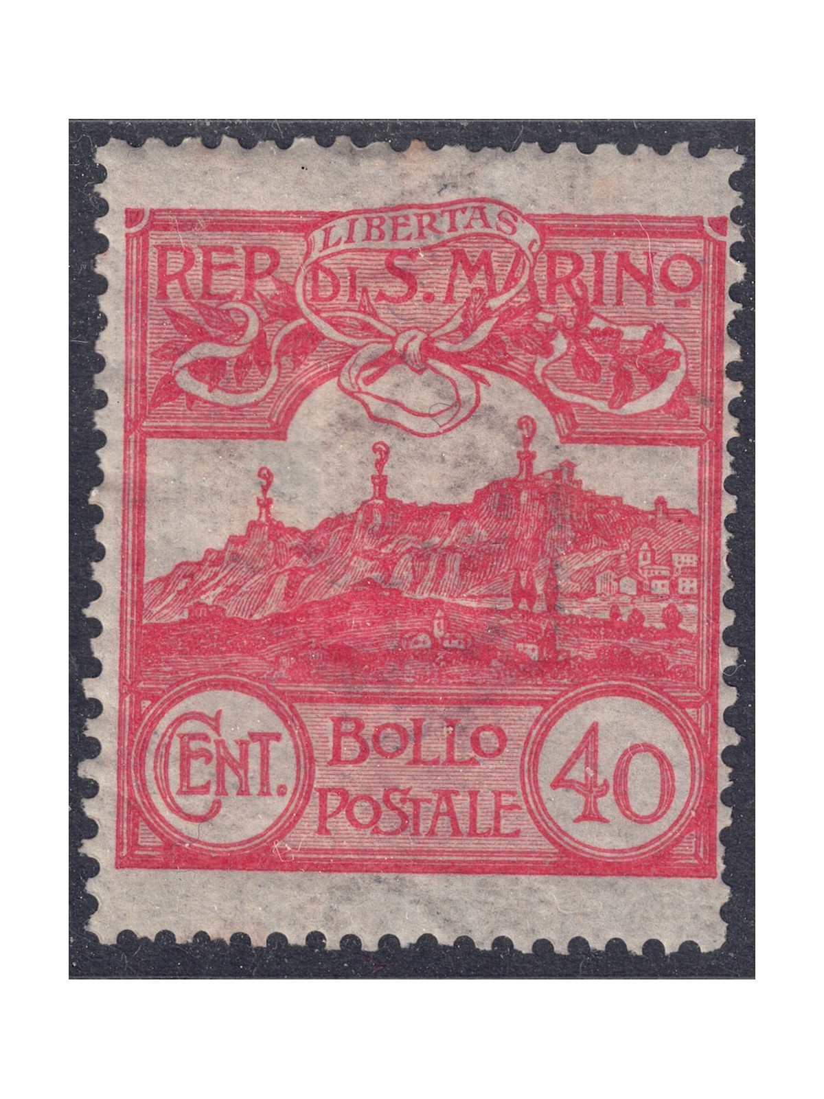 SAN MARINO 1903 40c vermilion MH*