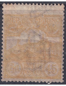 SAN MARINO 1903 45c giallo MH*
